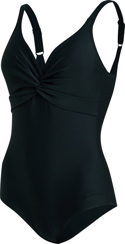 Speedo Shaping Brigitte 1-Piece Swimsuit - Black - Size 40