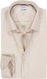 OLYMP chemise body fit - structure - beige - facile à repasser - tour de cou : 41 (taille UE : L)
