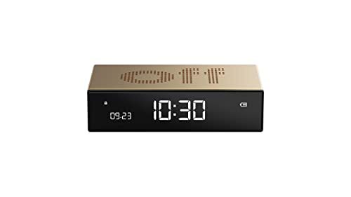 Lexon FLIP PREMIUM LCD wekker in diverse kleuren Light-Gold