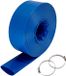 Merkloos Afvoerslang, 10 Cm X 32 M - PVC Materiaal - Weerbestendig - Geschikt voor Zwembad en Watertransport - Blauw
