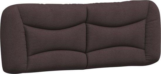 vidaXL Hoofdbordkussen - "Hvar" - 140 cm - Stof - Donkerbruin