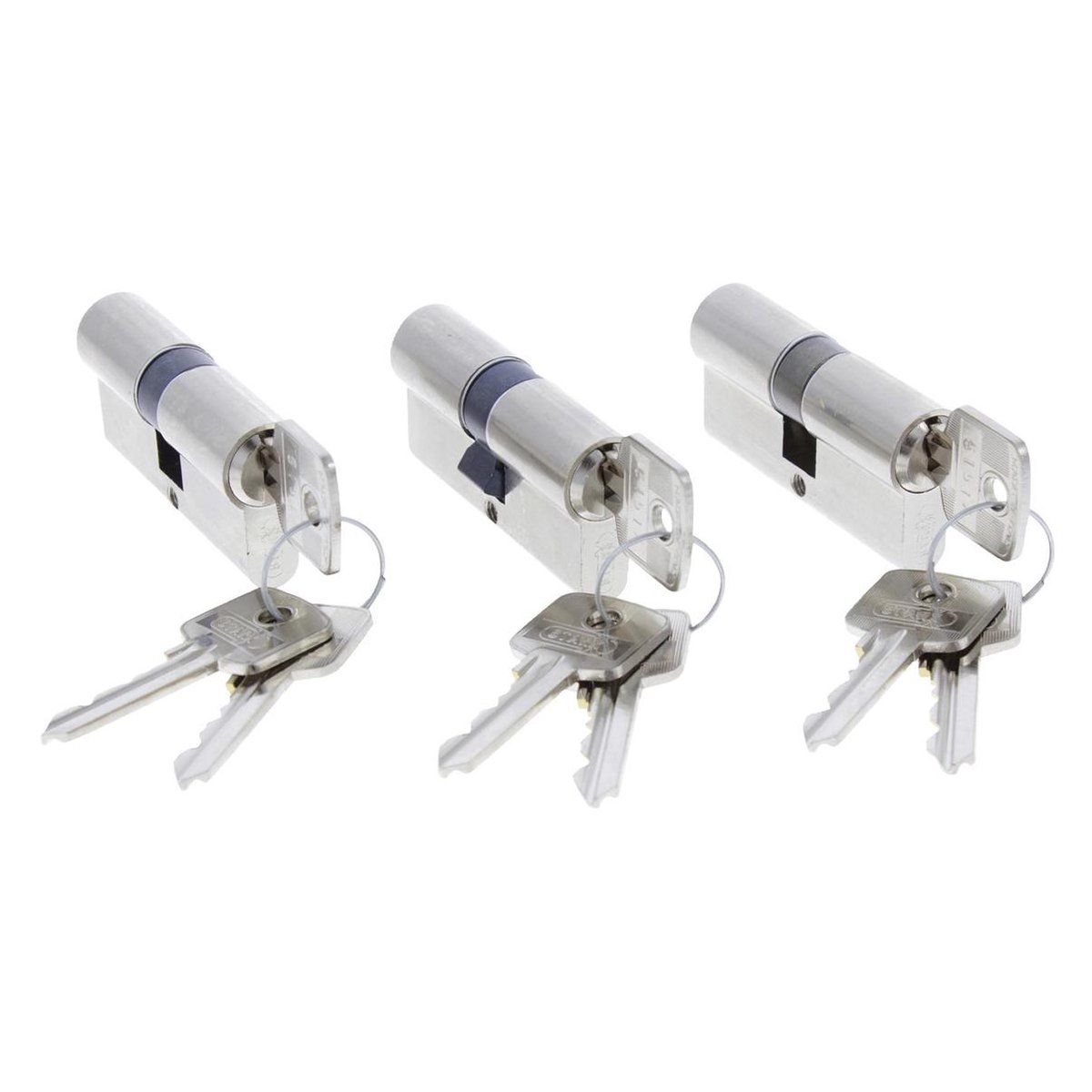 STARX Profielcilinder Gelijksluitend 61mm - 2 stuks - Messing