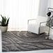 SAFAVIEH Florida Shag Collection, hoogpolig, grijs en grijs, 122 x 122 cm