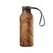 con-tatto Thermosfles met 3 wanden van staal en koper, 25 uur koud en 15 uur warm, inclusief sportlid-hoofdband en stop (walnut)