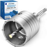 EffektWerk Kernboor – 68 mm Gatenzaagset voor Beton, Baksteen en Steen – Ronde Kernboor met Hardmetalen Centreerboor en SDS Plus Opname