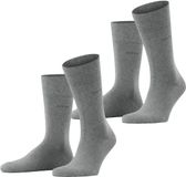 Esprit Basic Easy 2-Pack Herensokken Grijs Maat 39-42