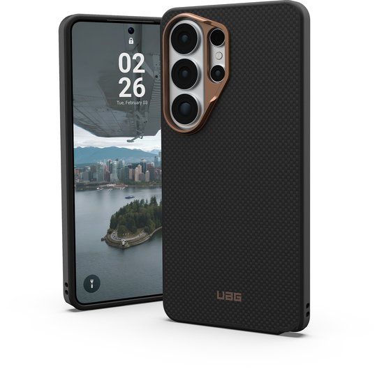 Urban Armor Gear UAG Fibr Armr Backcover met Magneetring geschikt voor Samsung Galaxy S26 Ultra - Black / Bronze
