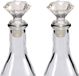 Arte r Bouchon de vin - 2x - plastique - aspect diamant taillé - 7 x 4 cm - bouchon de bouteille