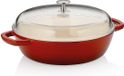 Kela Stoofpan met Deksel, Ø 28 cm, 3.8 L, Gietijzer, Rood