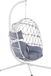 Beliani ADRIA Hangstoel - Blanc - Polyester - 120kg