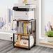 Azomor® Table de rangement mobile à trois niveaux avec roues pour la maison et le bureau
