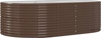 vidaXL Plantenbak 212x140x68 cm Gegalvaniseerd Staal Bruin