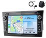 Awesafe Opel Astra H, Corsa C, D, Meriva, Zafira B USB-C autoradio met microfoon, 64GB opslag, Android, Carplay, GPS, WIFI, DAB+, Android Auto, glanzend zwart, 7 inch