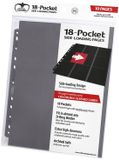 Ultimate Guard 18-Pocket Pages Side-Loading (10) - Grey
