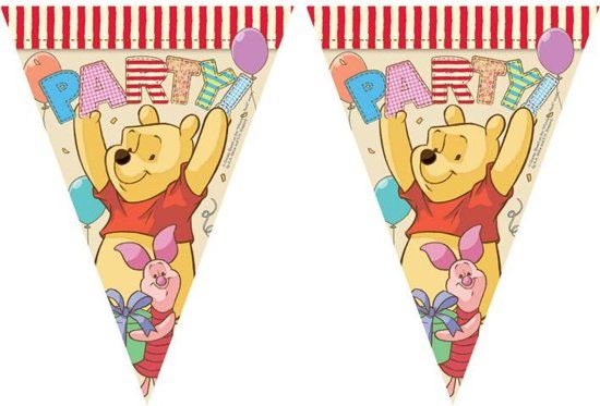 Disney Winnie de Poeh Alfabet vlaggenlijn 3 mtr.