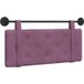 Tête de lit murale en velours violet 110 x 55 x 5 cm