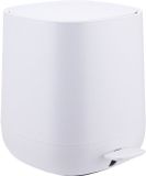 Relaxdays Prullenbak - badkamer - 5 l - wit