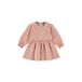 Dirkje bohemian jurk met franjes en tekst - roze