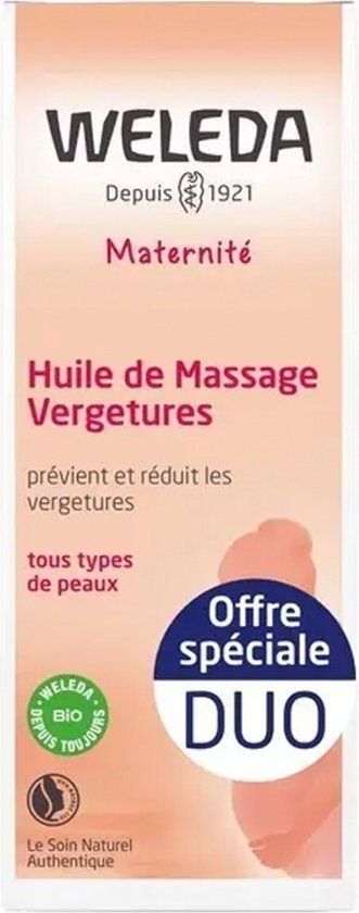 Weleda Zwangerschapsstriemen Massageolie Set 2 x 100ml