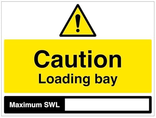 Caledonia Signs Laadbak voorzichtig - Zelfklevend vinyl veiligheidslabel