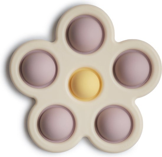 Mushie - Press Toy Flower- Soft Lilac