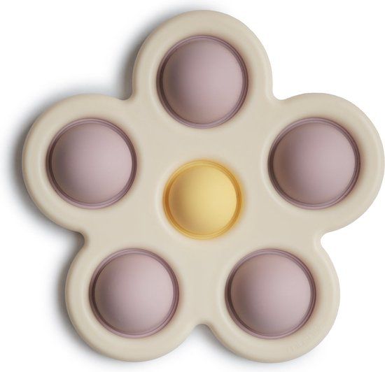 Mushie Press Toy Flower - Soft Lilac