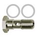Holle RIEGLER Holle schroef met PTFE-afdichtring, eenvoudig, G 1/2, werkdruk max. 15 bar, roestvrij staal 1.4404