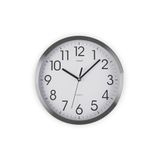 Versa Enkel wandklok, stil, modern design, aluminium, 20 x 4,1 cm, wit/zilverkleurig