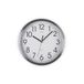 Versa Enkel wandklok, stil, modern design, aluminium, 20 x 4,1 cm, wit/zilverkleurig