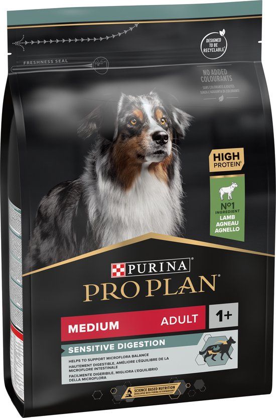 Pro Plan Medium Adult Sensitive Digestion - Honden Droogvoer - Lam - 3 kg