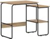 vidaXL Bureau met opslag Artisanaal eiken 100 x 50 x 75 cm