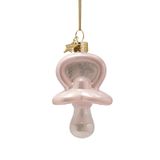Vondels Boule de Noël - Tétine 8cm en Verre, Rose