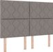 vidaXL LED Boxspringbed met Hoofdeinde Taupe 140 x 190 cm Stof