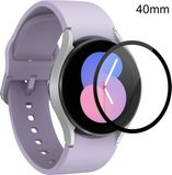 By Qubix Qubix - Screenprotector van gehard glas - Volledige dekking - Geschikt voor Samsung Galaxy Watch 5 - 40mm