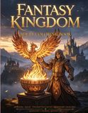 FANTASY KINGDOM COLORING BOOK: Fantasy Dragons, Magical Creatures, Wizards & Medieval Castles — Coloring Book for Teens & Adults