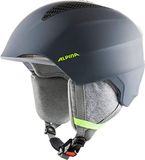 Alpina GRAND JR Skihelm - charcoal-neon yellow matt - 51-54 cm - Unisex - Kinderen