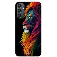 Maniacase Coque Pour Samsung Galaxy S23 FE Lion Majestueux Coloré