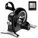Pédaleur d'appartement mini-vélo pour seniors - écran LCD - résistance réglable - noir