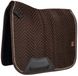 Horka Tapis de selle de dressage en velours Marron Cob