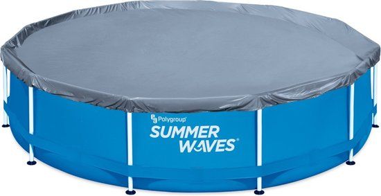 Summer Waves Active Afdekzeil voor Frame Zwembad - 366 cm - Grijs