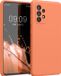 kwmobile telefoonhoesje geschikt voor Samsung Galaxy A52 / A52 5G / A52s 5G - Hoesje met siliconen coating - Smartphone case in zomers oranje