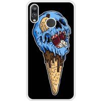 Icecat Bedrukt siliconen hoesje compatibel met P20 Lite Ice cream skull