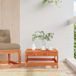 vidaXL Repose-pieds bois de pin massif brun lavé 62 x 62 x 32 cm