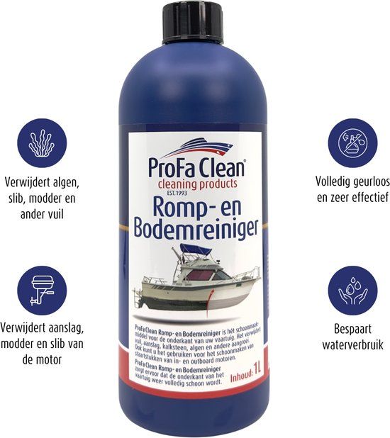 Profa Clean Romp- en Bodemreiniger - verwijdert vuil en aanslag - 1L