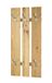 HAKU Wandkapstok roestvrijstaal look, eiken, Echt houtfineer, MDF, metaal - Maat: B 45 cm x H 100 cm x D 9 cm, Stijl: Modern