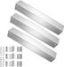 Housses en acier inoxydable pour barbecues - Pièces de rechange pour barbecues - 43 x 13 cm - Argent