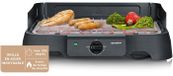 SEVERIN Elektrische tafelgrill PG8593, 2000 W, 38 x 22 cm, roestvrijstalen grillplaat, thermostaat, zwart