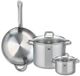 Fackelmann Set de 1 poêle 32 cm et 2 casseroles 16 et 26 cm Elo Profi Citrin
