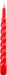 Cereria di Giorgio Risthò Tortiglione gelakte kaarsen, paraffinewas, rood, 2,2 cm, 3 stuks