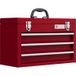 Mobliva 3-Drawer Toolbox, Red